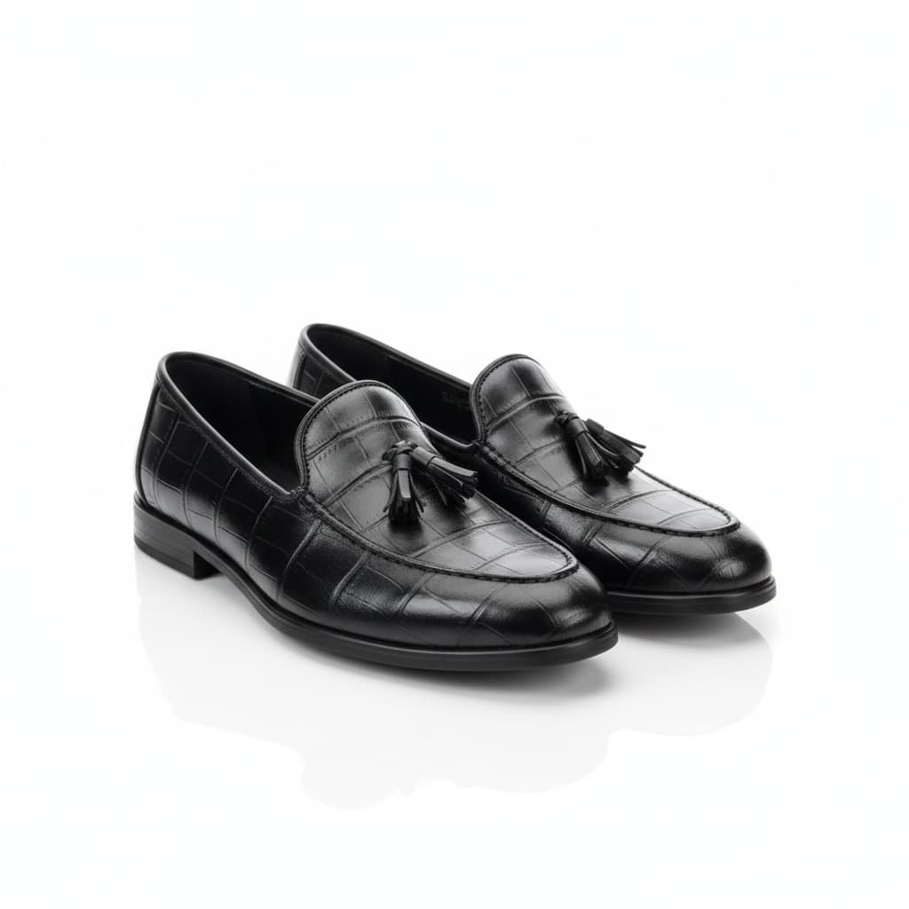 کفش کالج مردانه مشکی مدل Parang